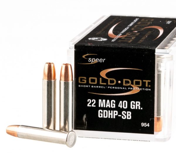 .22 WMR Ammo by Speer GoldDot